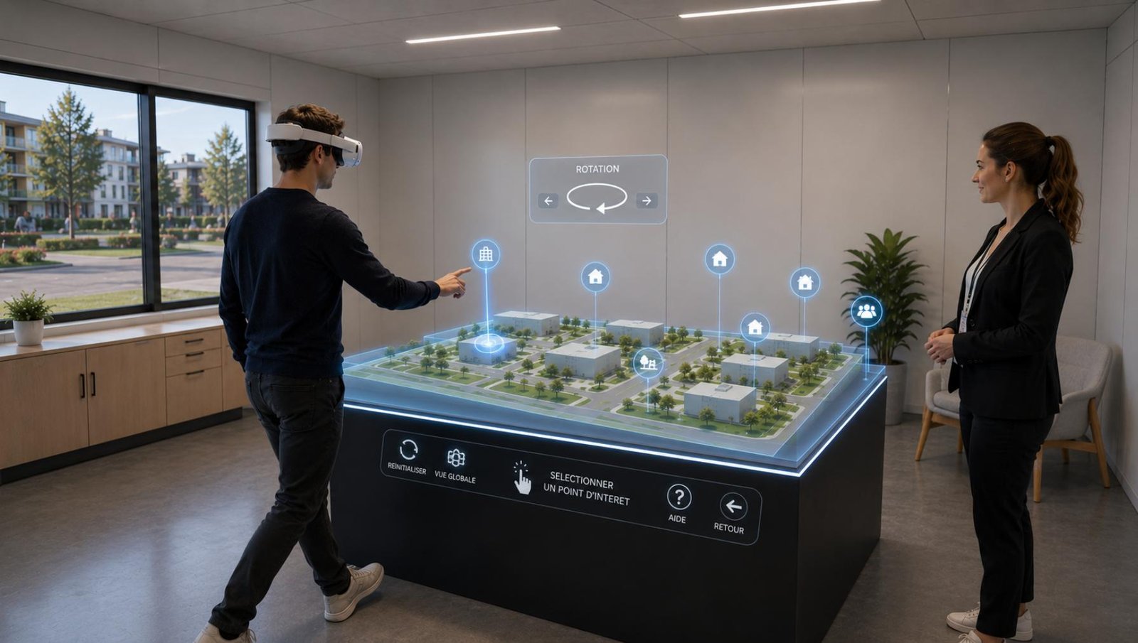 Expérience en réalité virtuelle produite par le studio, vue depuis un casque