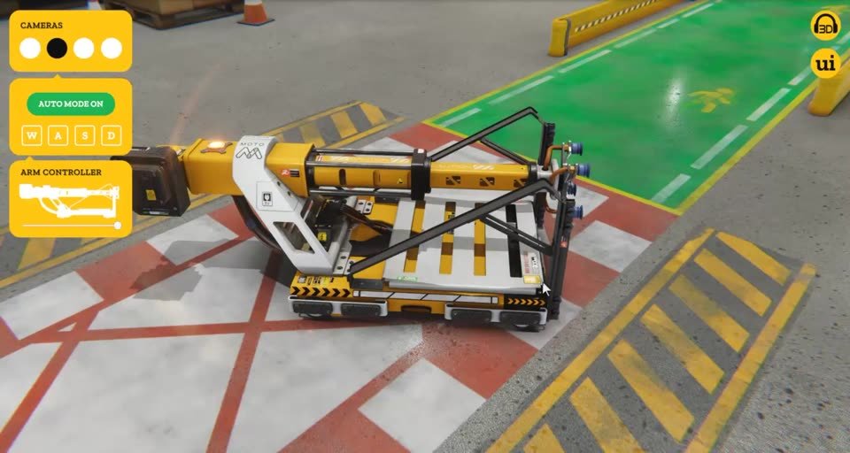 Simulateur logistique Unity WebGL